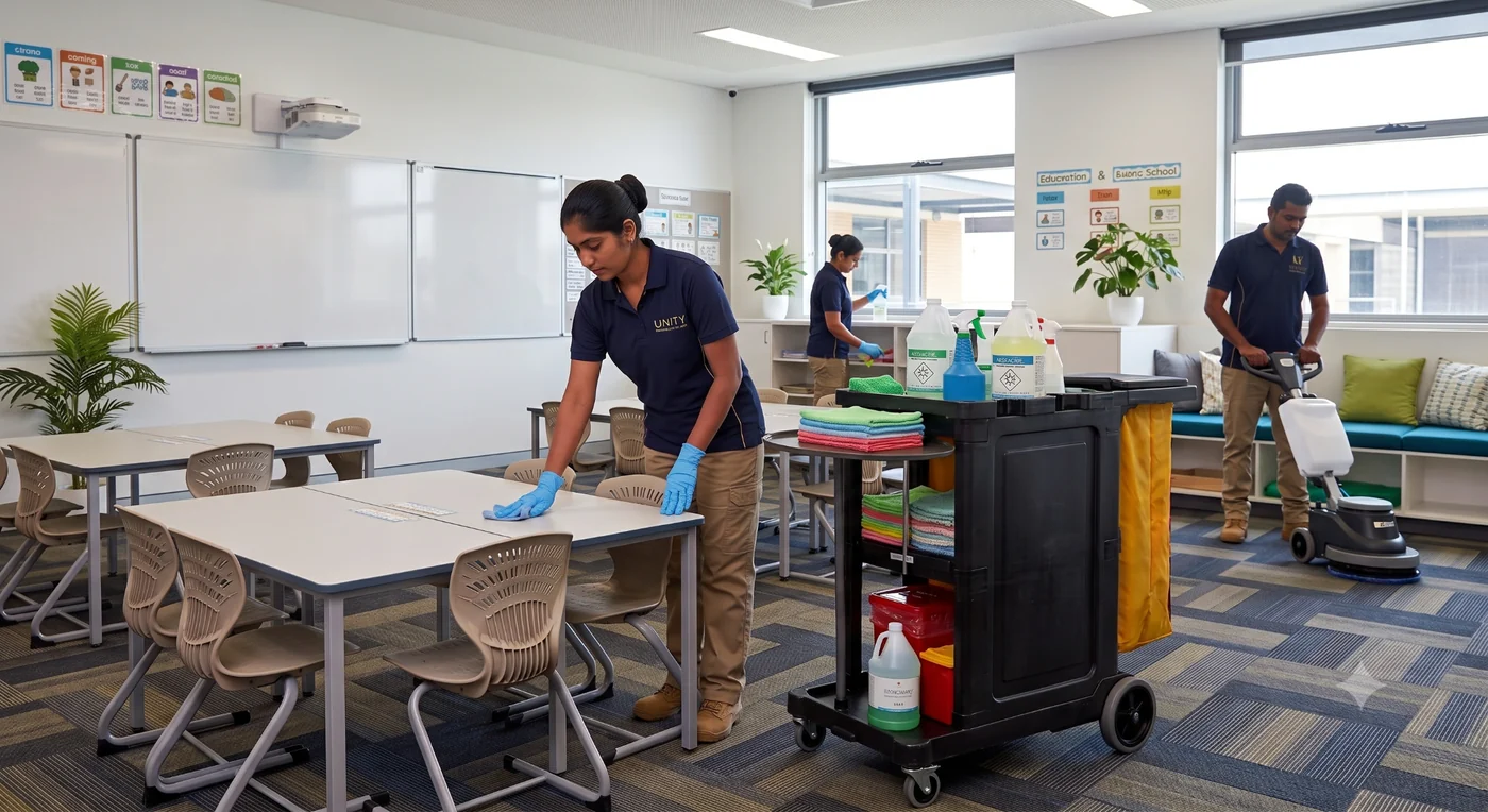 Education facility cleaning
